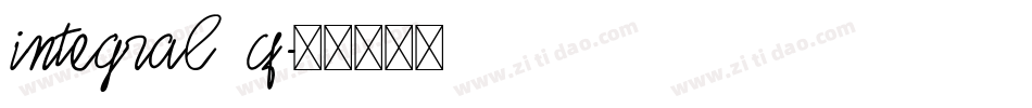 integral CF字体转换